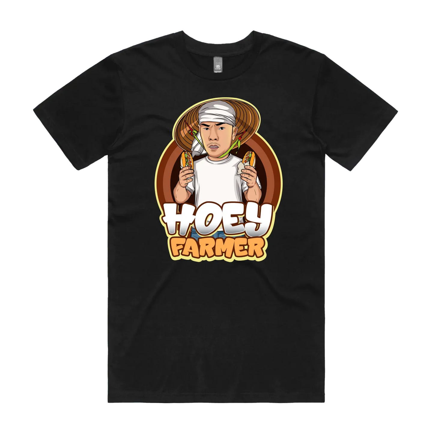 Black front flat lay