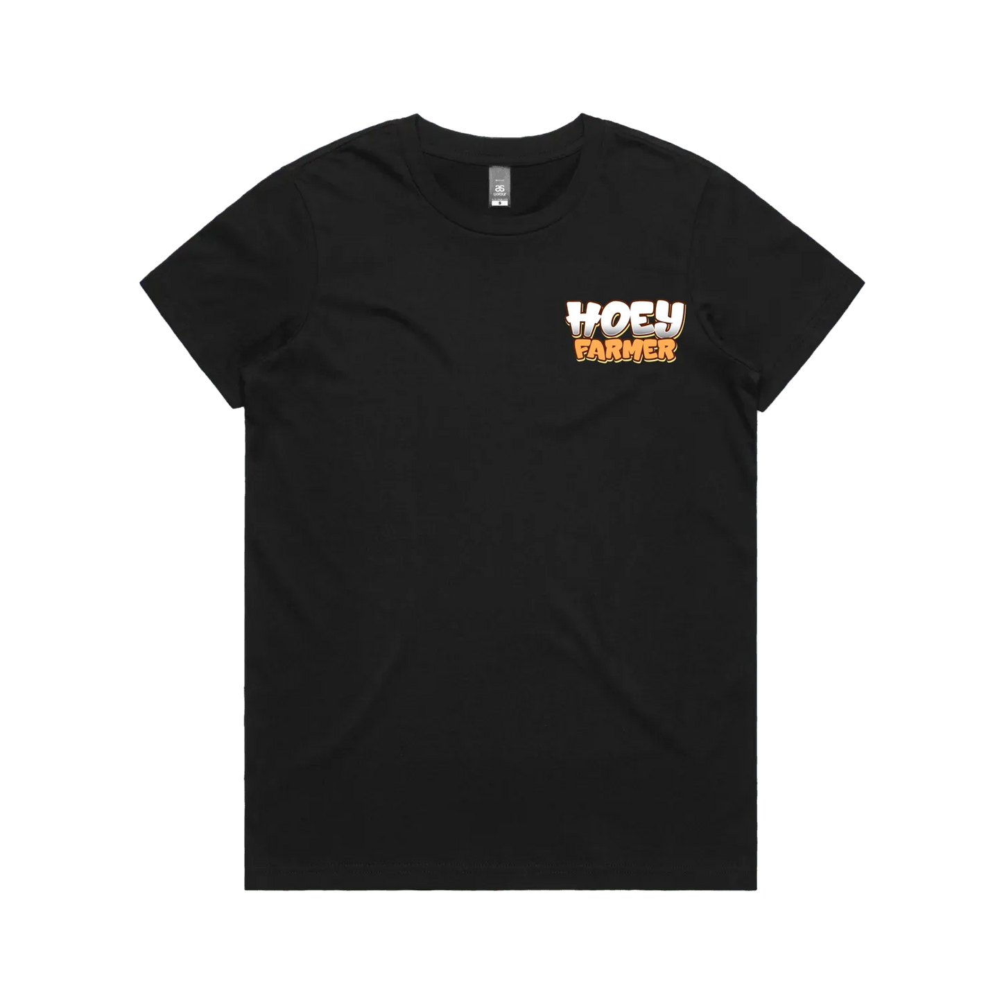 Black front flat lay