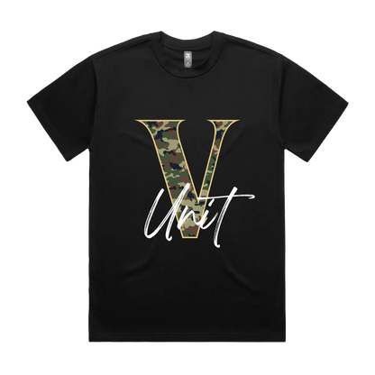 Black front flat lay