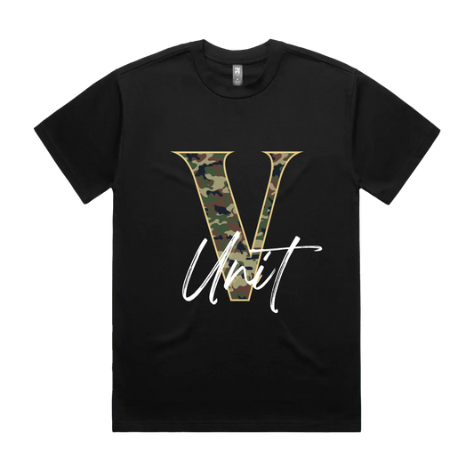 Black front flat lay