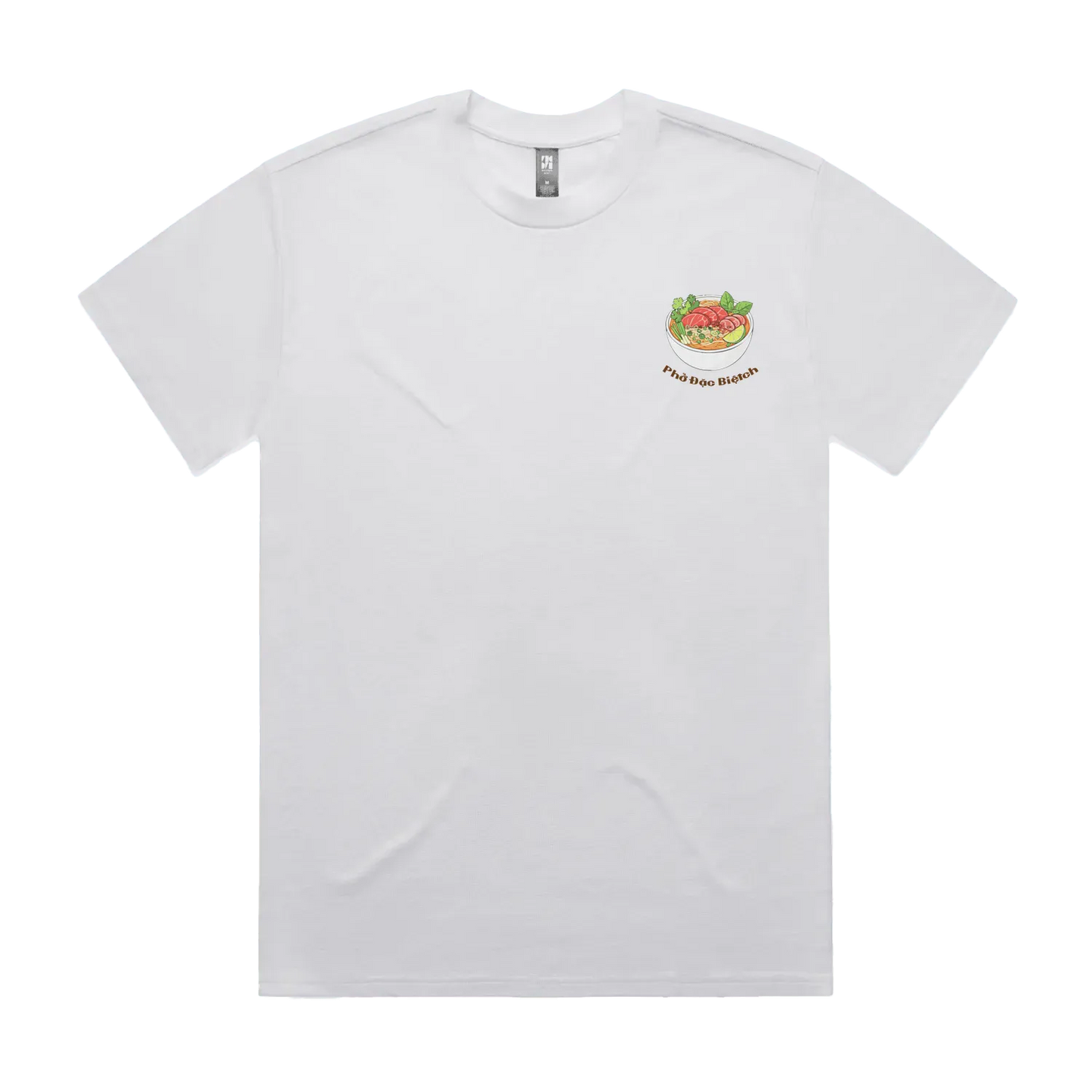 White front flat lay