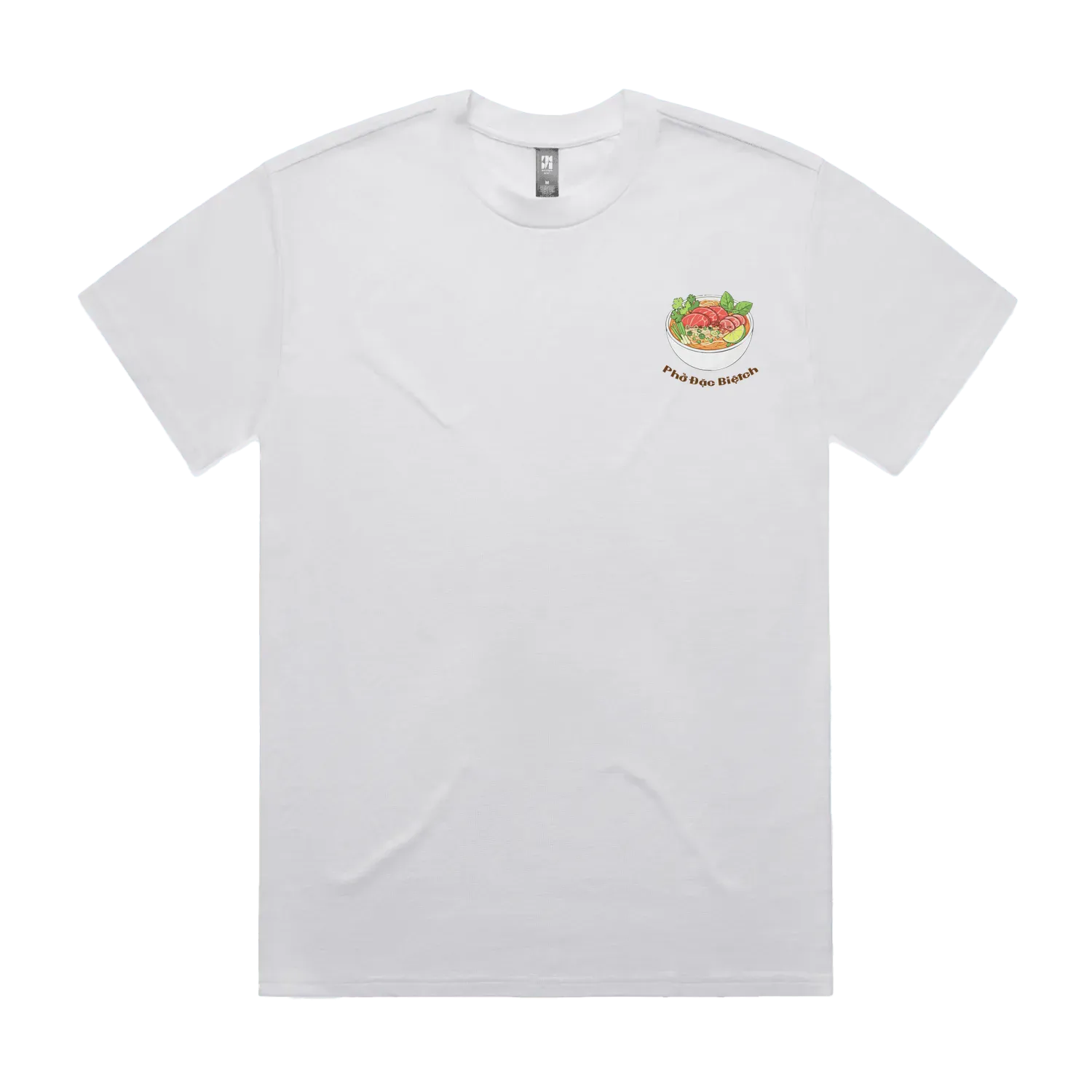 White front flat lay
