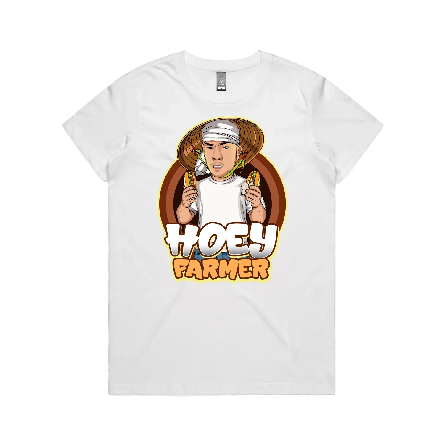 White front flat lay