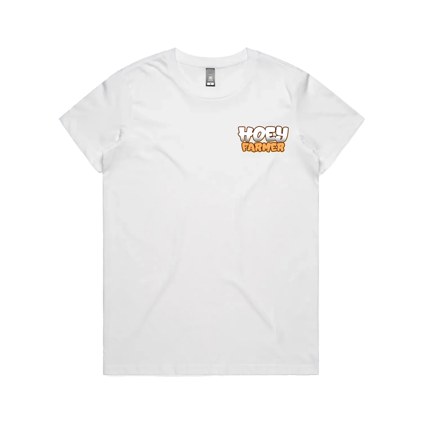 White front flat lay