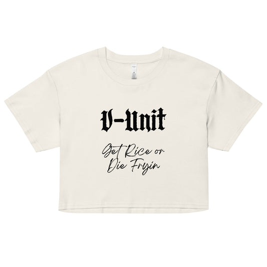 V-Unit Get Rice Women’s crop top